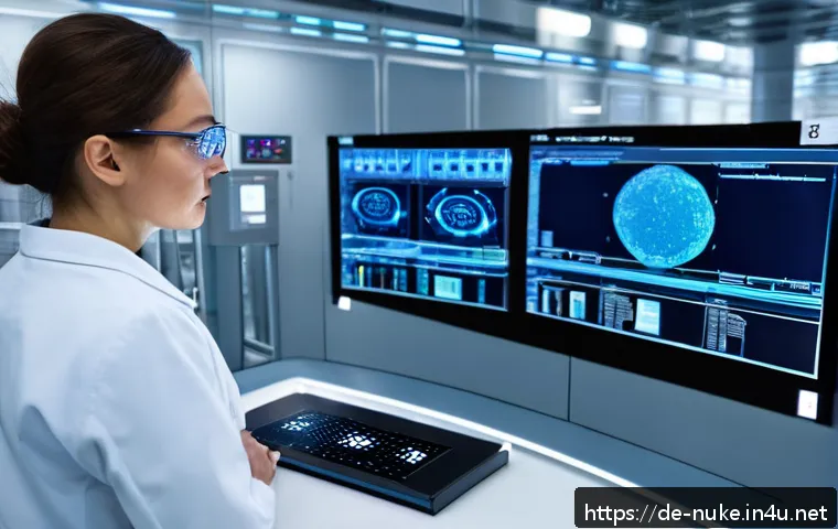 원자력 발전소의 국제 협력 사례 - A futuristic international nuclear research facility featuring scientists from Germany, France, Japa...